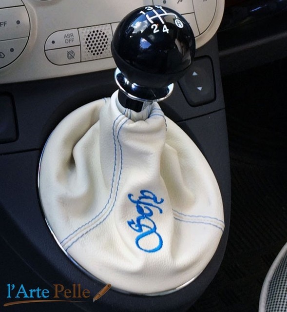 Gear Stick Gaiter Fiat New 500 Real Skin eBay