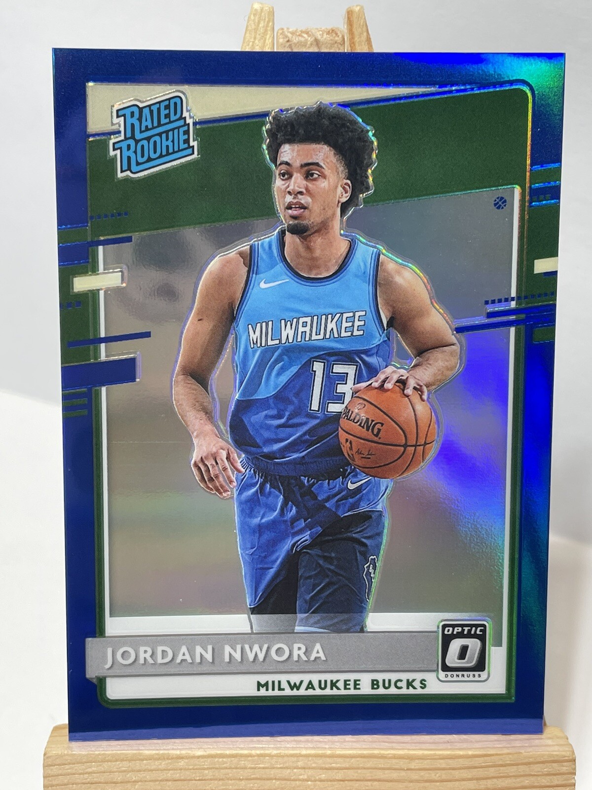 2020-21 Donruss Optic Jordan Nwora Blue Prizm Rated Rookie RC /59 #189 Pacers