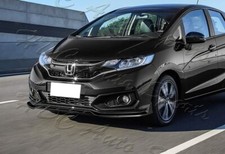 For 18-21 Honda Fit Painted Black Jdm Front Bumper Body Kit Spoiler Lip 3pcs For 18-21 Honda Fit Painted Black Jdm Front Bumper Body Kit Spoiler Lip 3pcs