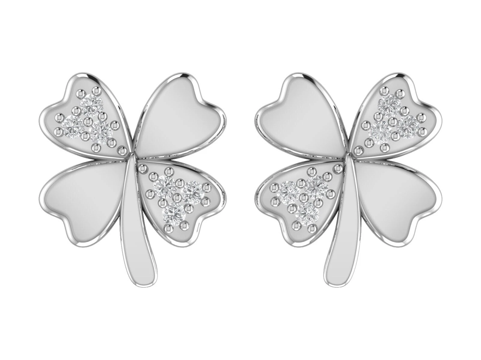 Dibujos animados, personajes de película/TV Pendientes de Moda Blanco