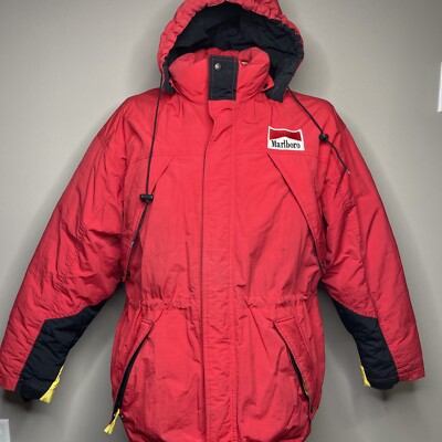 Marlboro Country Store Goose Down Parka Coat Jacket Men's Size L - Main Image