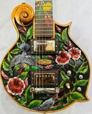 Electric Guitar Handmade by Blueberry Floral Seymour Duncan Pre-Order 90 Day