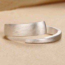 Ring verstellbar 49-53 Matt Damen Offen Stilv...