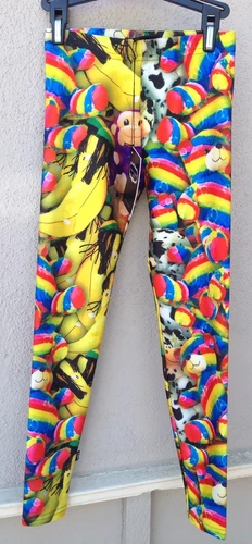 $52 NWT Zara Terez Rainbow Circus Leggings Girls 
