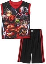 Angry Birds Star Wars 2 PC Sleeveless Pajama Set Boy Size 6/7