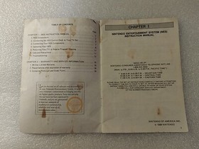 &iexcl;&iexcl;&iexcl;SOLO FOLLETO!!! Nintendo NES 1988 Control Deck System Consola Manual de instrucciones