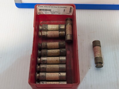 Lot of 10 Shawmut TR2R Time Delay Midget Fuse, 2 Amp, 250V, 2'' Length
