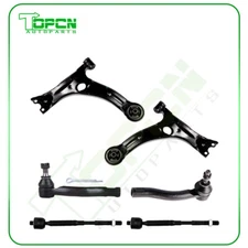 6x Front Lower Control Arm Inner outer Tie Rod End For 2003-2008 Toyota Corolla