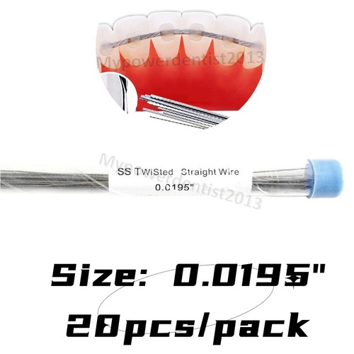 Dental Twist Wire Orthodontic Straight Twisted Wires SS Lingual Retainer 0.0195" - 第 1/4 張圖片
