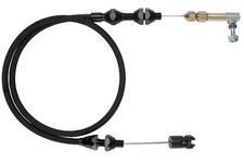 Lokar Throttle Cable Hi-tech 2ft Braided Stainless Black For Ford Modular
