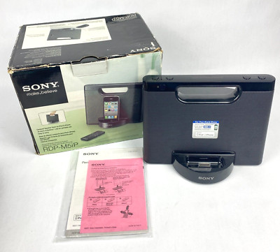 Sony RDP-M5iP Portable Docking Speaker for iPhone & iPod Tested 30 Pin ...