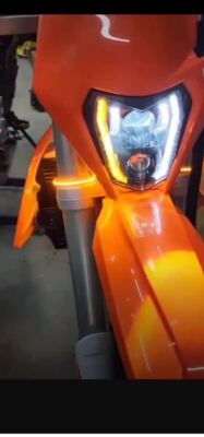 KTM 200-500 XCW 350 EXC-F XCF-W LED Headlight Assembly with Turn