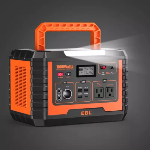 1000W Portable Power Station Outdoor Solar Power Bank Generator Emergency Supply