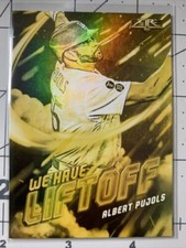33U~ 2021 Topps Fire GOLD MINTED We have Lift Off Albert Pujols Dodgers #WHL16