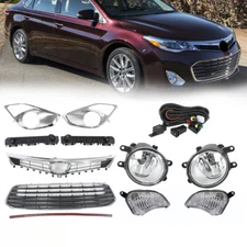 10PCS Front Grille Fog Signal Lights Bracket Set For 2013-2015 Toyota Avalon