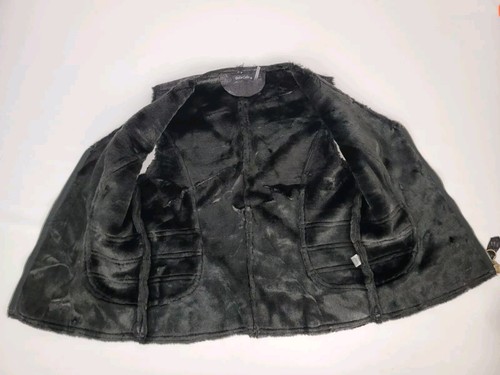 Dolce Cabo Women's Sleeveless Faux Fur Vest, Size Small Black Full Zip - Picture 4 of 11