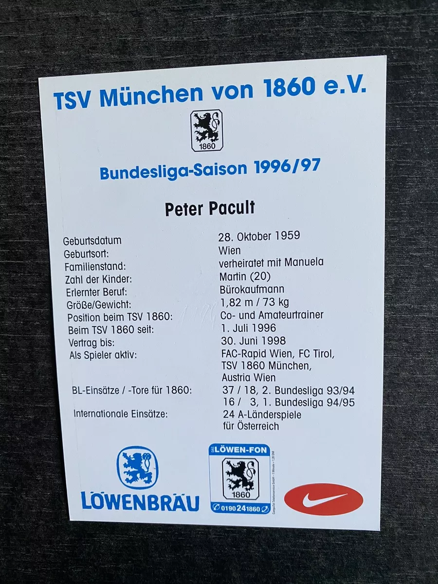 Ak 1194 Peter Pacult TSV 1860 München