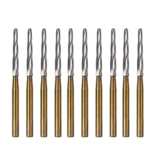 10Pcs Dental Lab ENDO-Z Burs Drill Carbide Tungsten Steel Trim Finishing FG