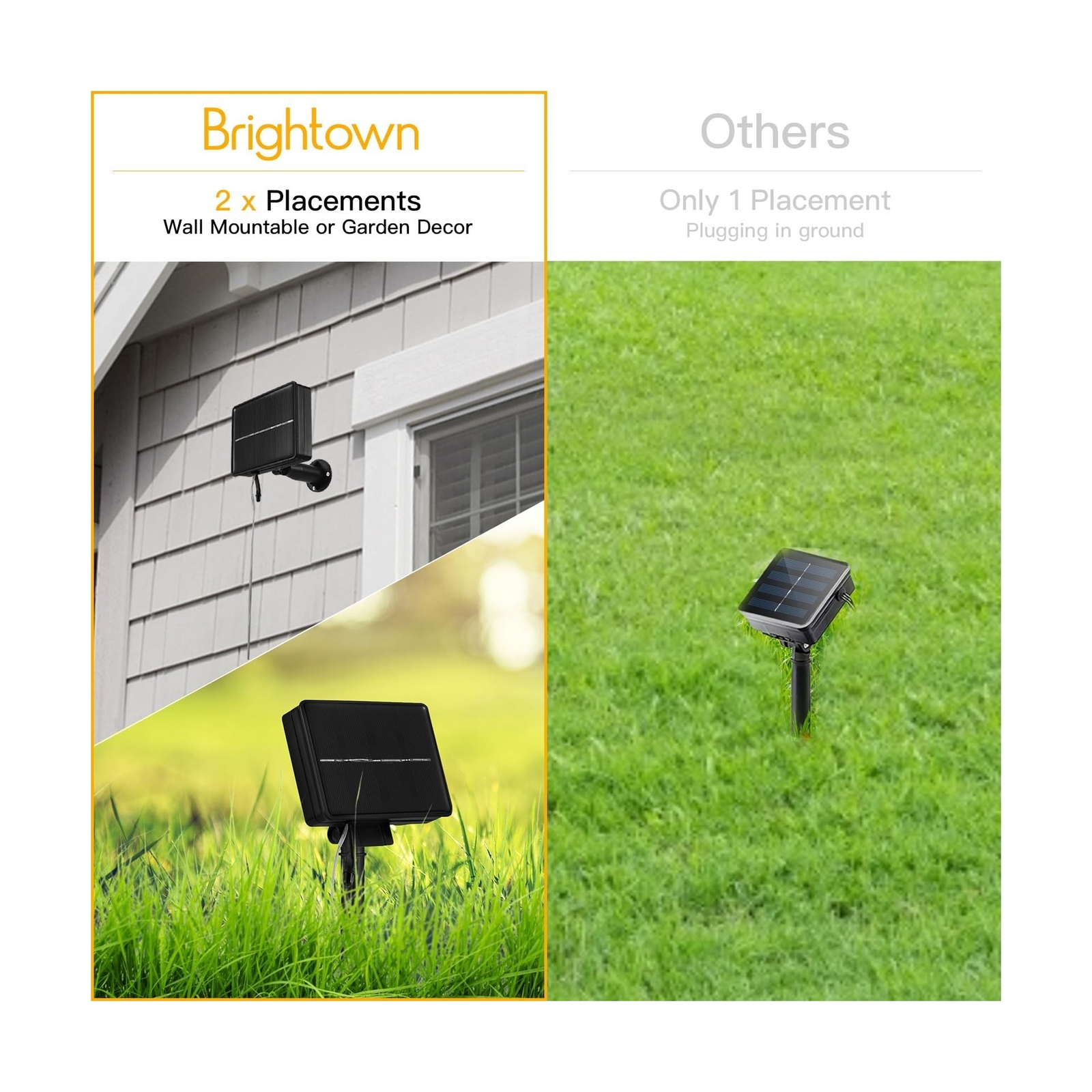 Meteor Shower Lights Solar Powered 16 inch 10 Tubes 240 LED Meteor