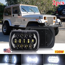 Pair For Jeep Cherokee Xj 1984-2001 Wrangler Yj 1986-1995 5x7 7x6 Led Headlights Pair For Jeep Cherokee Xj 1984-2001 Wrangler Yj 1986-1995 5x7 7x6 Led Headlights