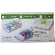 CHH Poker Casino Dice Style Chips Set 100 Pieces Adult Game NEW OPENED BOX