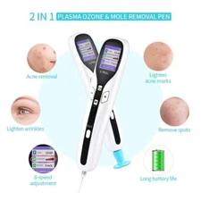 2 IN 1 Ozone Plasma Pen Skin Mole Dark Spot Remover Face Lif*ing Fibroblast Pen