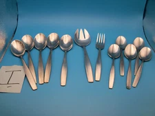 INTL ROGERS CUTLERY CREATION SOUP SPOON TEASPOONS DINNER FORK STAINLESS FLATWARE