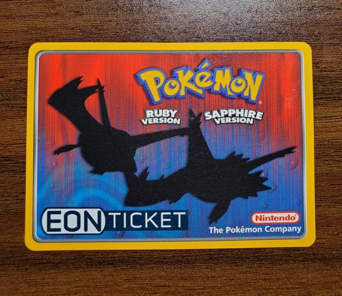 Pokemon Eon Ticket S S Tidal E Reader Card Ruby Sapphire Game Boy GBA 
