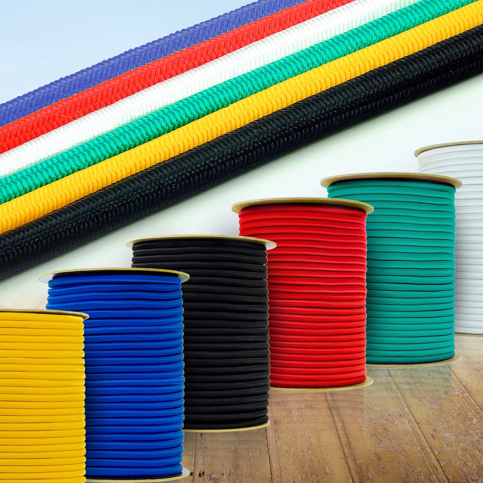 DQ-PP Gummiseil 5mm Expanderseil 10m - 100m Gummi Seil Seile Gummiband UV-beständig
