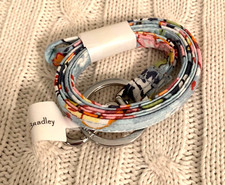 Vera Bradley Iconic Lanyard Floating Garden Cotton Work School NWT Work School