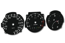 Toyota Supra MK4 - Replacement Dial - Converted From Mph To Km/H Black Dial Trd