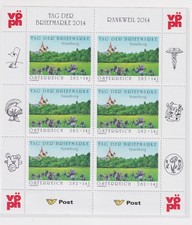 Austria 2014 Stamp Day Mini Sheet Of 6 Values MNH (Cod.7409)