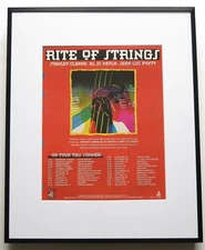 Stanley Clarke Al Di Meola J-L Ponty 1995 ad poster framed 42x52cm FREE SHIPPING