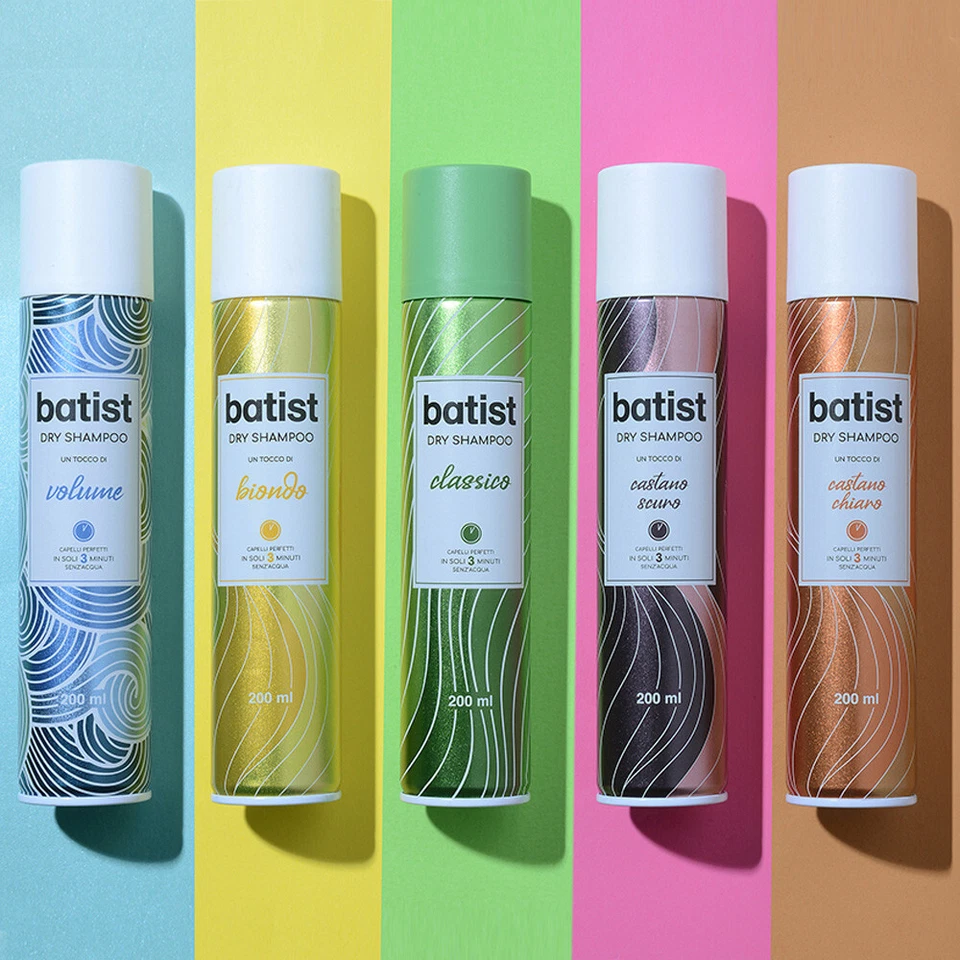 Shampoo A Secco Per Capelli Professionale Batist Tutti I Tipi Assortiti