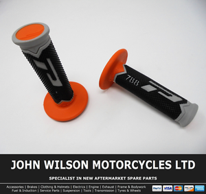 Honda XL650V Transalp Domino Full Waffle Grips Black