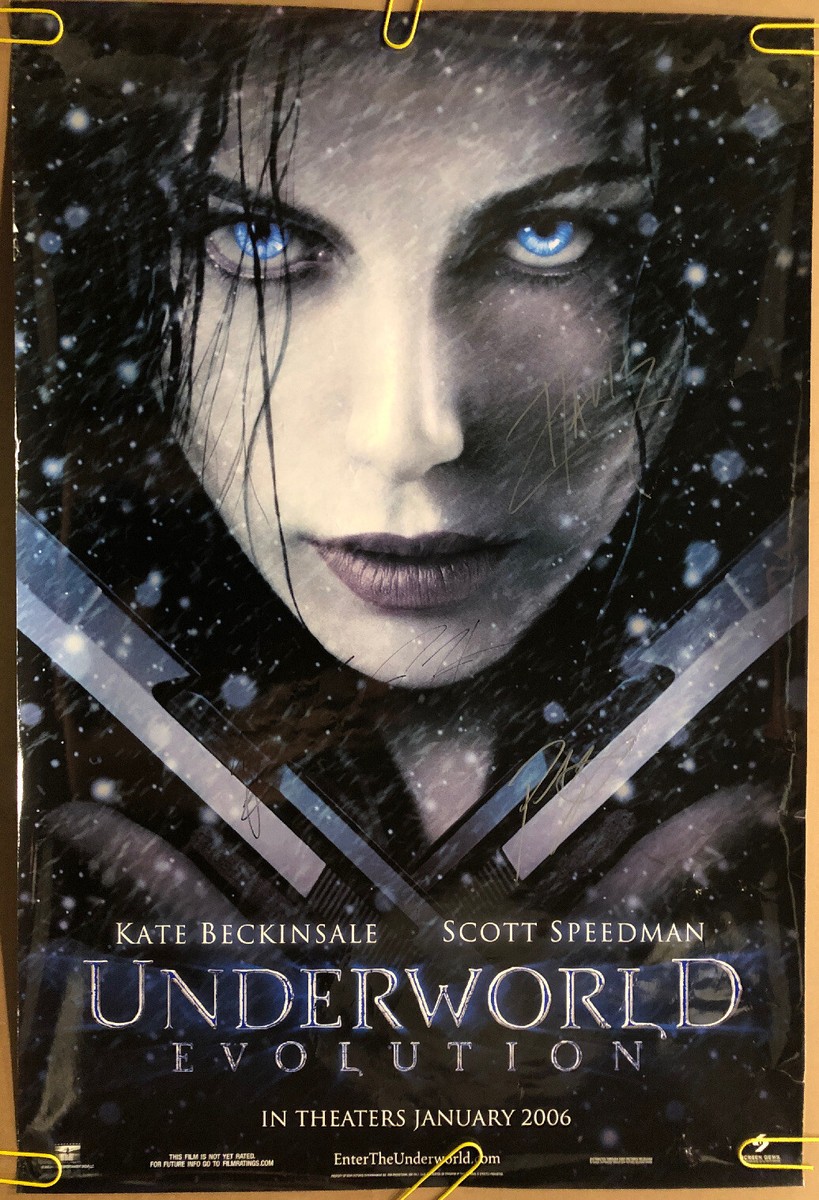 Original Vintage Two Sided Movie Poster Underworld Vampire Movie
