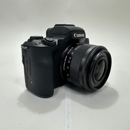 Canon EOS M50 24.1MP Mirrorless Camera 4K Shutter Count w/ 15-45mm IS STM