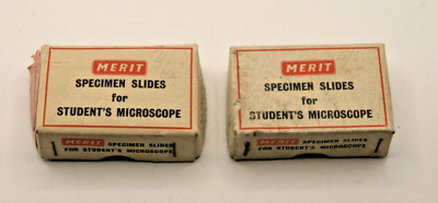 2 Schachteln Vintage Merit Musterdias - 60er Jahre