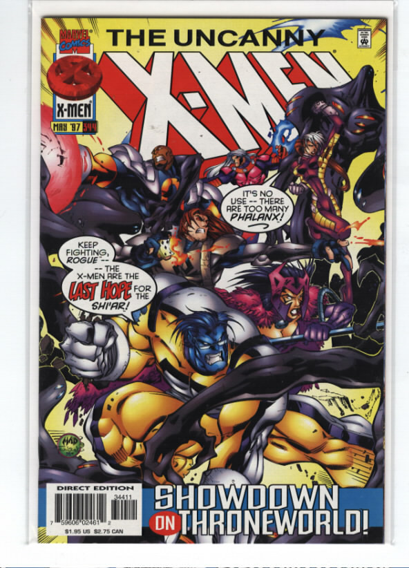 Uncanny X-men #344 Joe Madureira Beast Bishop Rogue Phalanx