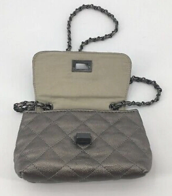Borsa Steve Madden BCARRY metallizzata trapuntata pochette tracolla catena tracolla