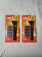 2 GILLETTE FUSION 5 RAZOR HANDLE PLUS 10 CARTRIDGES TOTAL BRAND NEW FREE S&H 