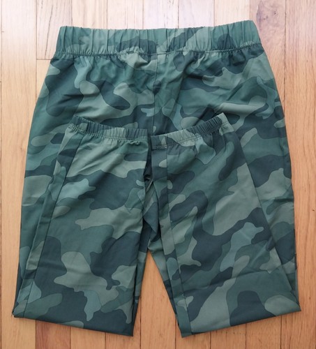 Girls Lrge 5 LOT OLD NAVY 2 Pants 3 Shorts Stretchtech Camouflage Green Grey VGC - Picture 9 of 10