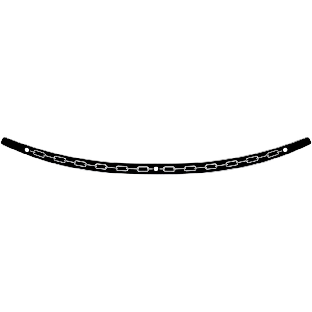 パーツ memphis shades Memphis Shades Windshield Trim - Chain - FLH '96-'13 (Black