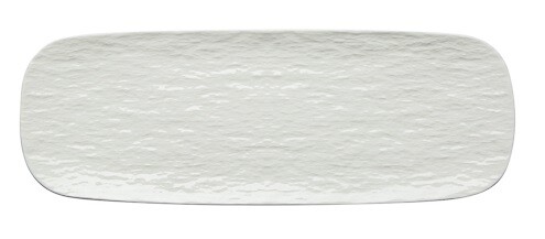 Vassoio in Porcellana Rettangolare Bianco Lungo Touch me 29 x 10 cm - Foto 1 di 1