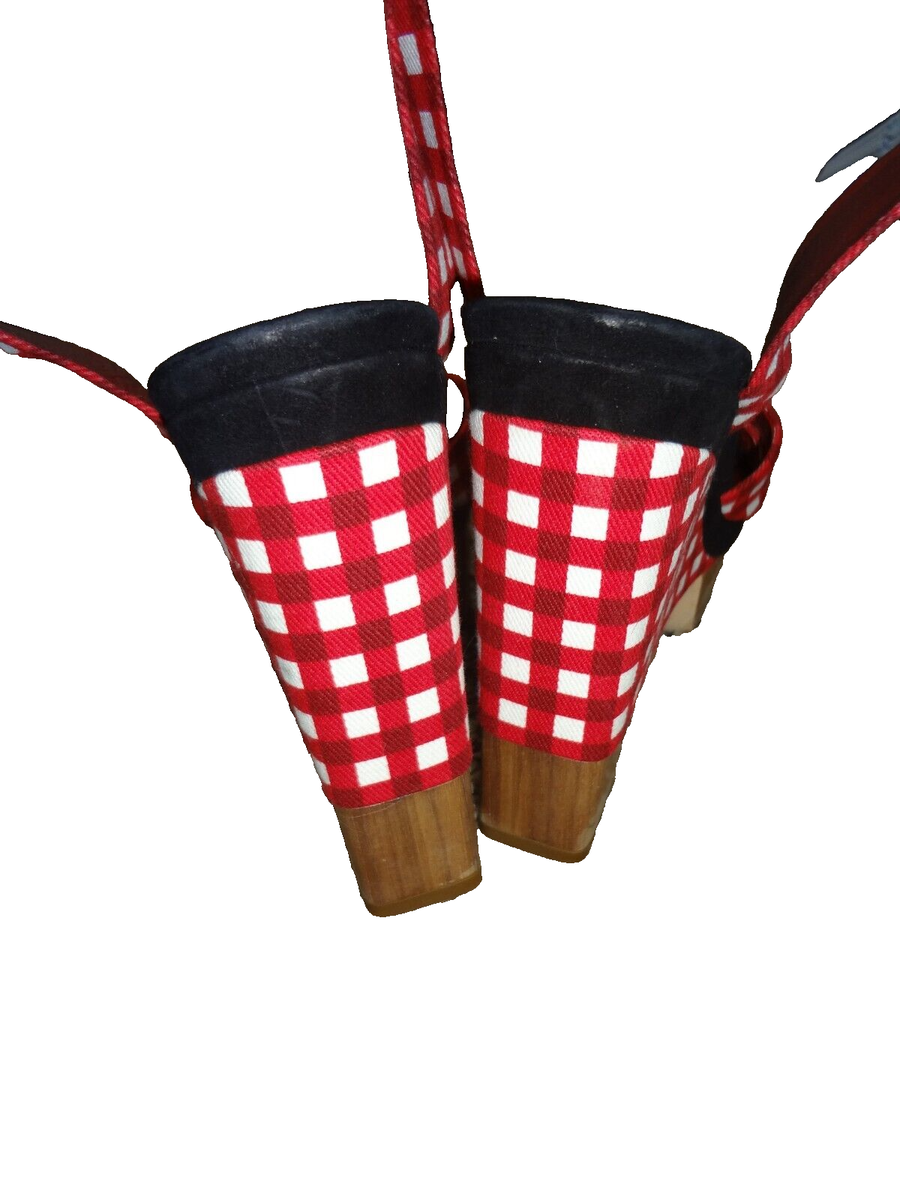 Authentic LOUIS VUITTON sz 35 platform heels shoes red white Authentic LOUIS VUITTON sz 35 platform heels shoes red white