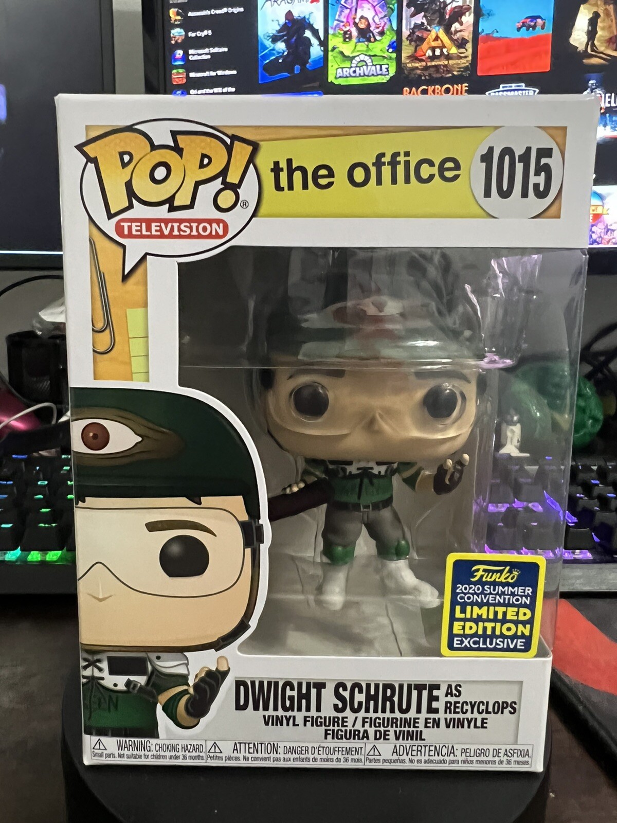 En Oferta Funko Pop: Dwight Schrute As Recyclops With Helmet #1015 2020 W/ Protector