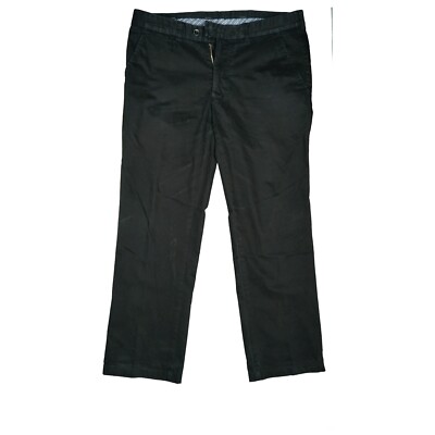 Brax Ernesto Men Pants Chino Stretch Straight Fabric 24 M W34 L30 Black Soft