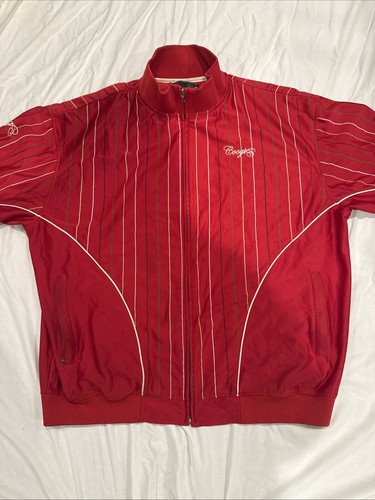 Coogi Men’s Jacket Size 4XL Striped Red Embroidered Vintage 90s RARE - Picture 6 of 23