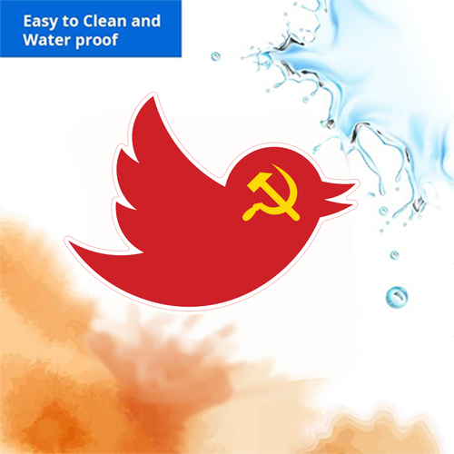 Funny Anti-Elon Musk Bumper Magnet – Twitter Bird Russian – 5" Vinyl UV Printed - 第 6/8 張圖片