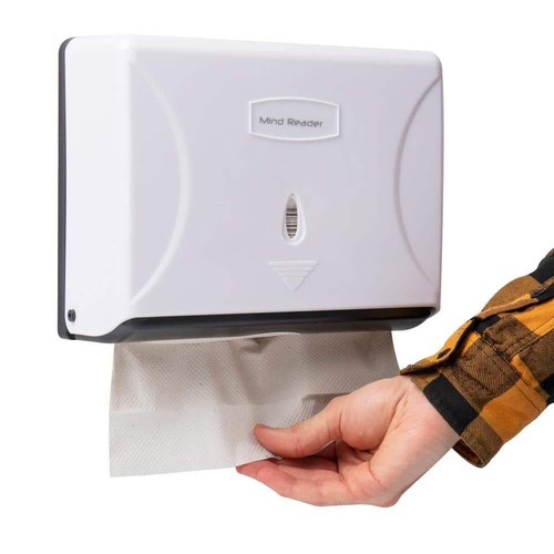 Wall Mounted Multi-Fold Paper Towel Dispenser Tri-Fold , White - Picture 2 of 8